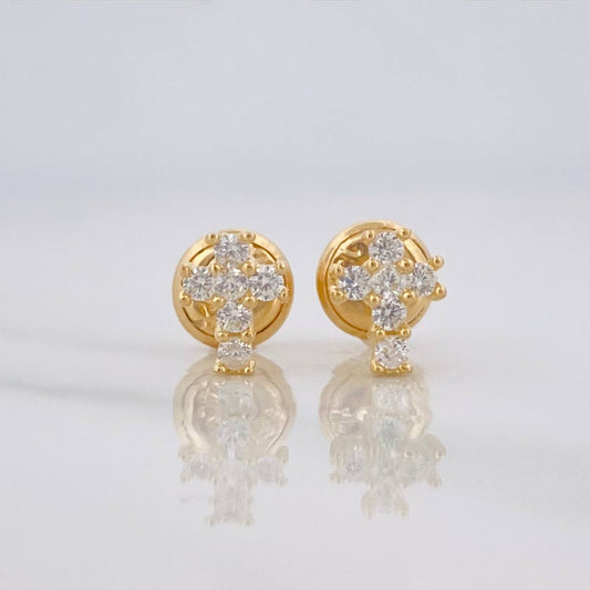 Topos Cruz 0.8g / 2.25mm Oro Amarillo 18K