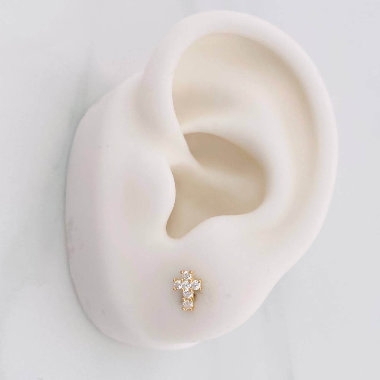Topos Cruz 0.8g / 2.25mm Oro Amarillo 18K