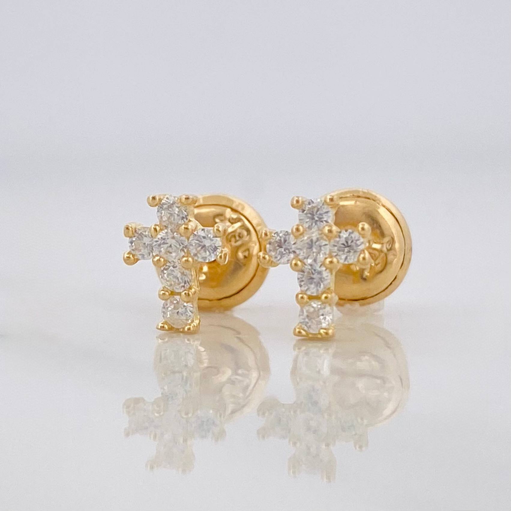 Topos Cruz 0.8g / 2.25mm Oro Amarillo 18K
