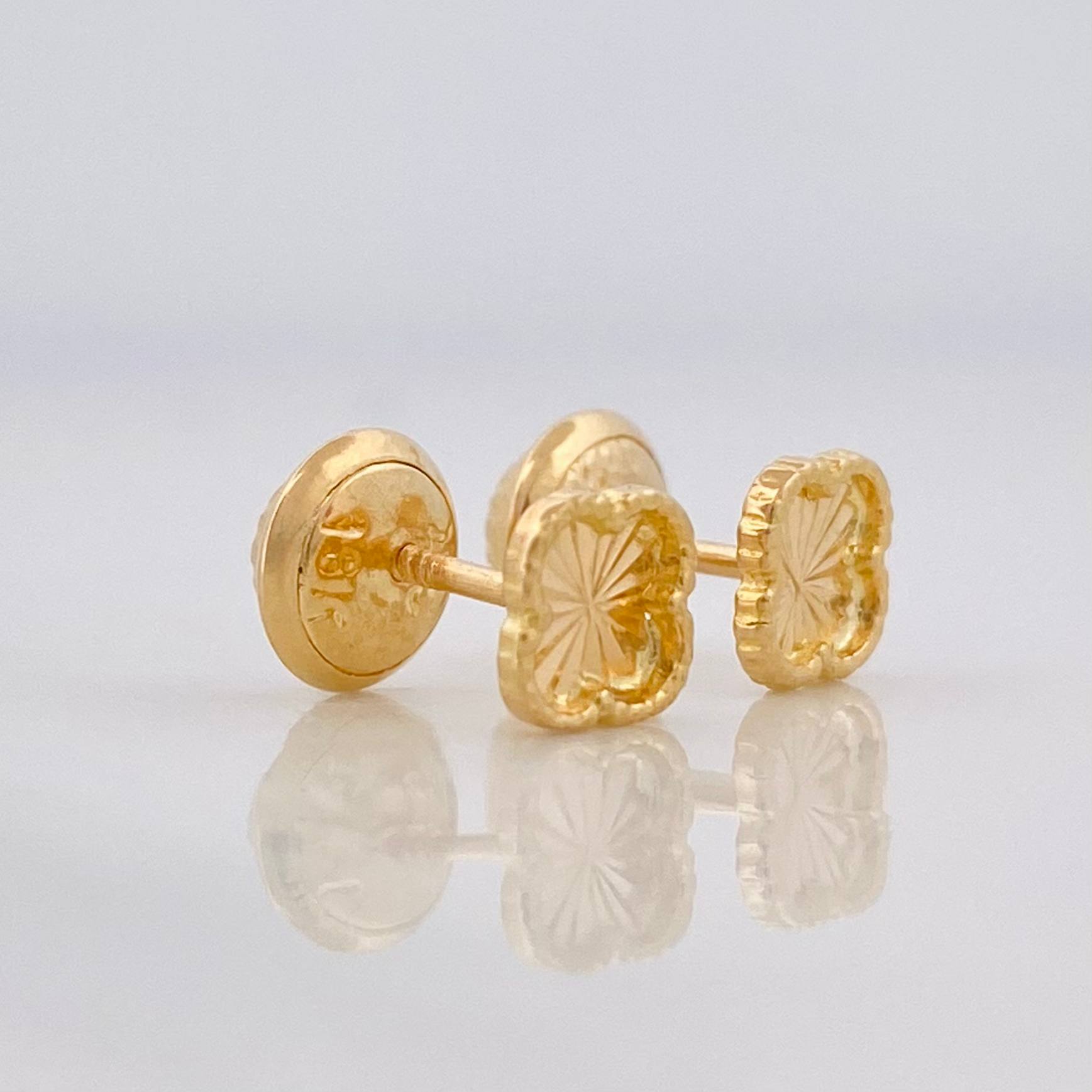 Topos Trebol 0.8g / 5mm Oro Amarillo 18K