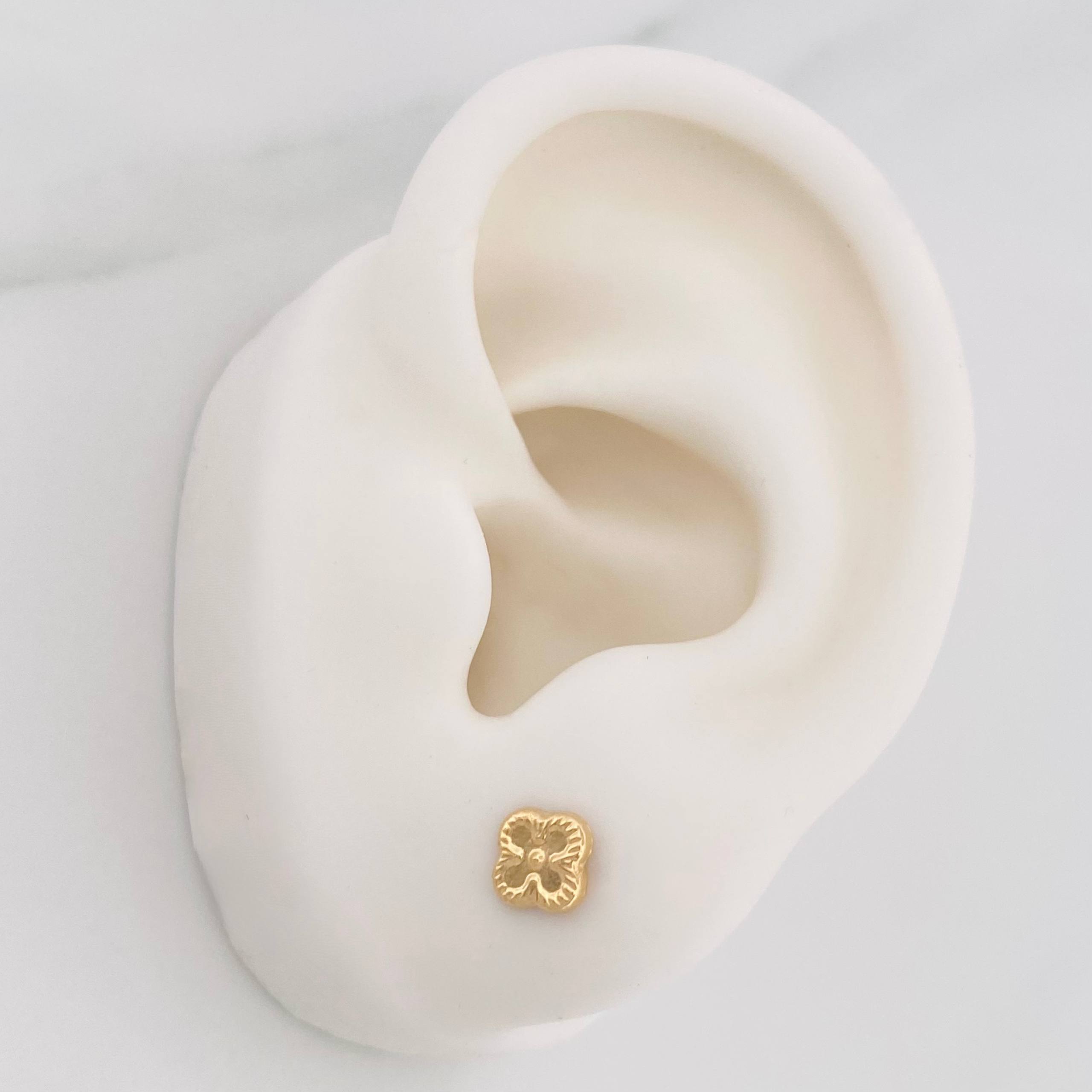 Topos Trebol 0.65g / 5mm Oro Amarillo 18K