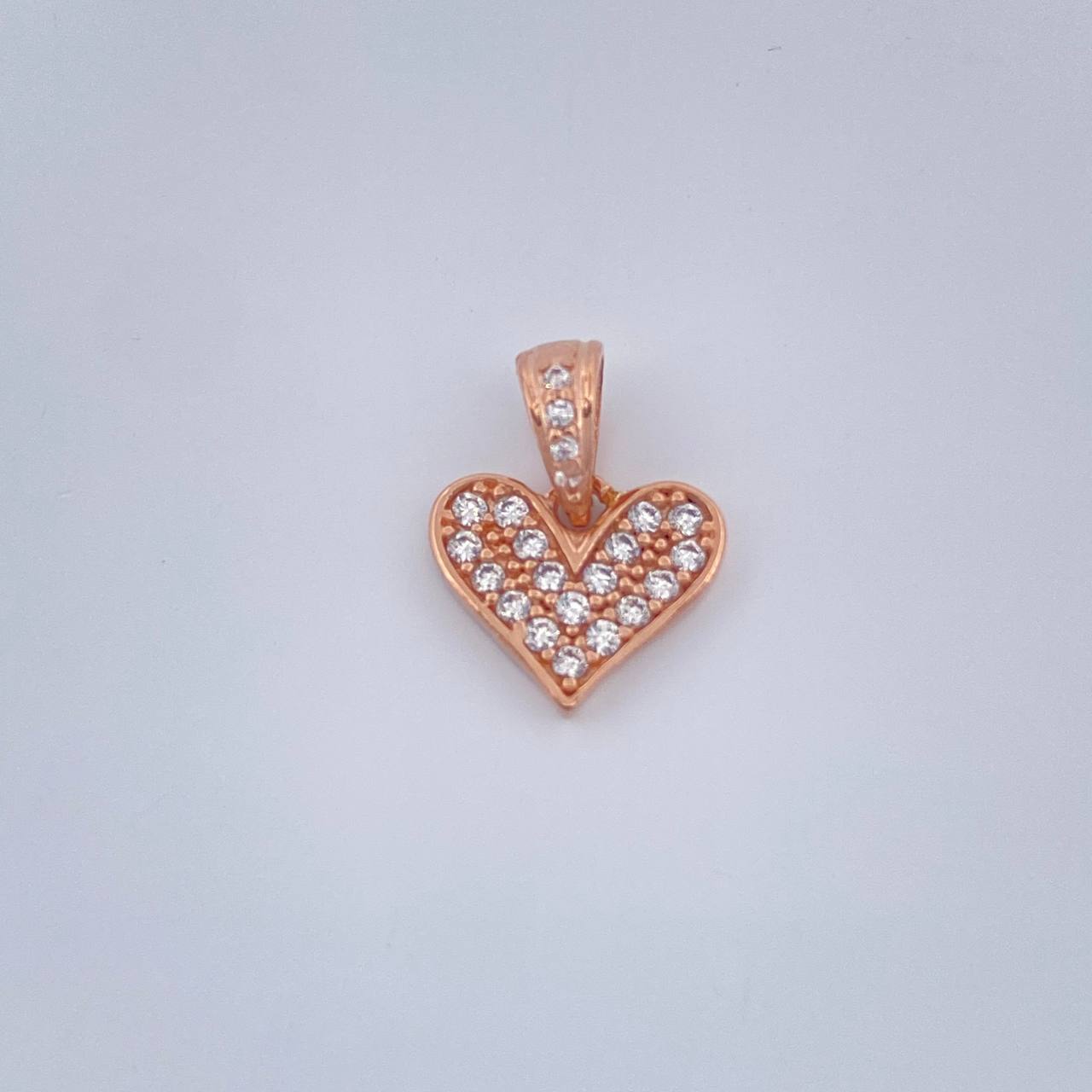 Dije Corazon 1.05gr / 1.3cm / Oro Rosa 18K &