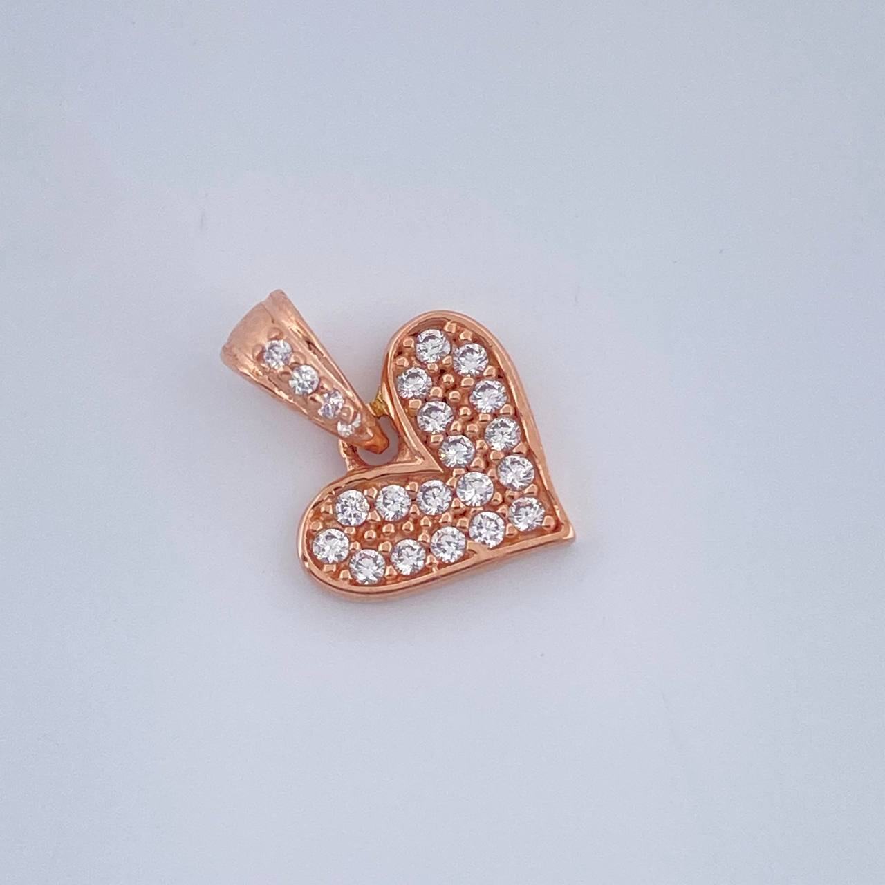 Dije Corazon 1.05gr / 1.3cm / Oro Rosa 18K &