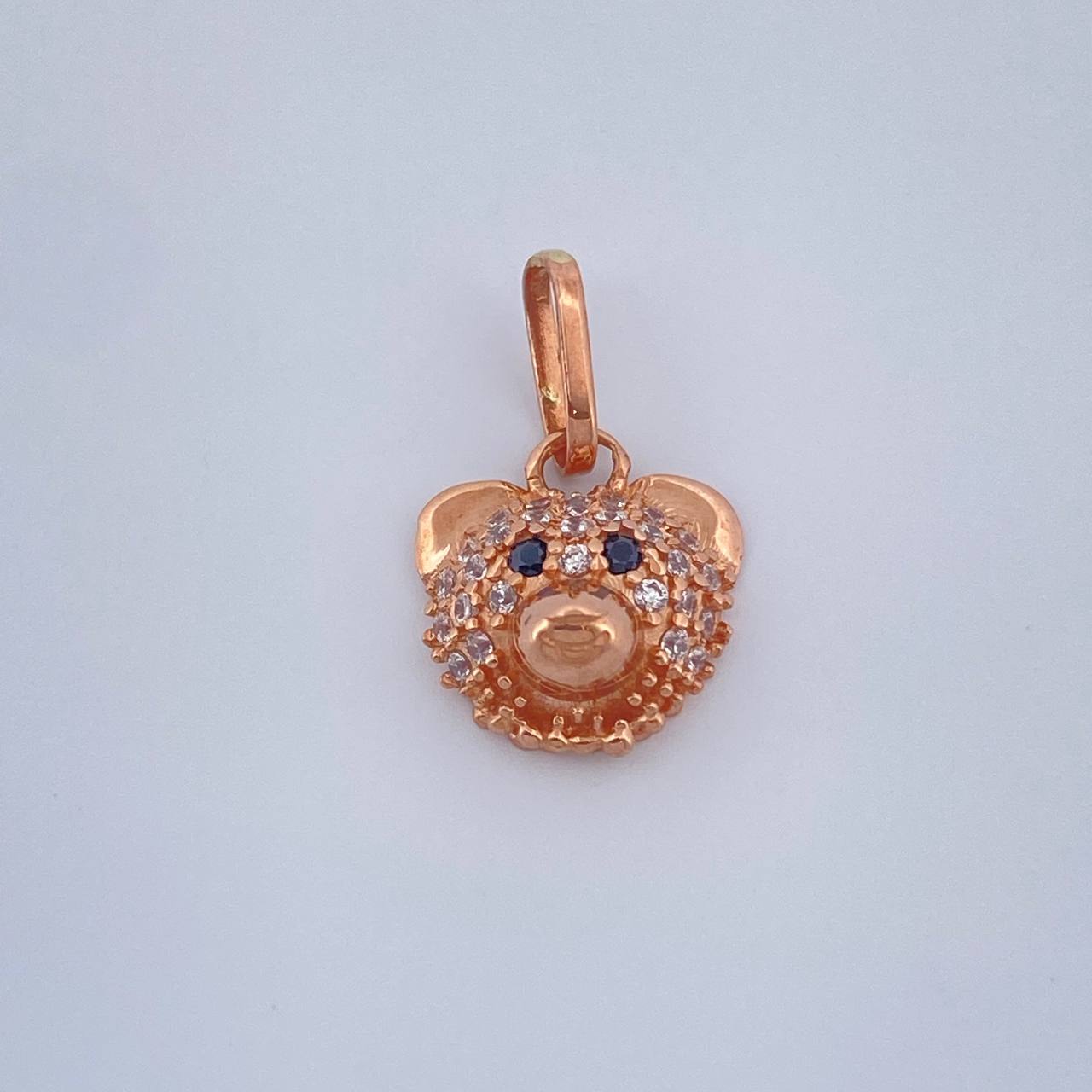 Dije Oso 1.1gr / 1.7cm / Oro Rosa 18K &