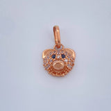 Dije Oso 1.1gr / 1.7cm / Oro Rosa 18K &