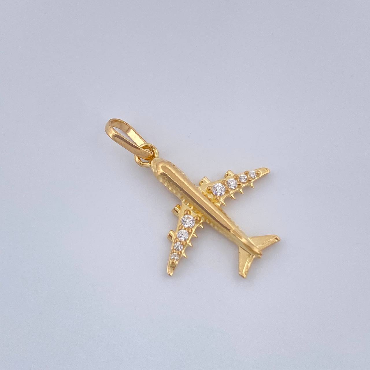 Dije Avion 1.15gr / 2.5cm / Oro Amarillo 18K &