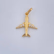 Dije Avion 1.15gr / 2.5cm / Oro Amarillo 18K &