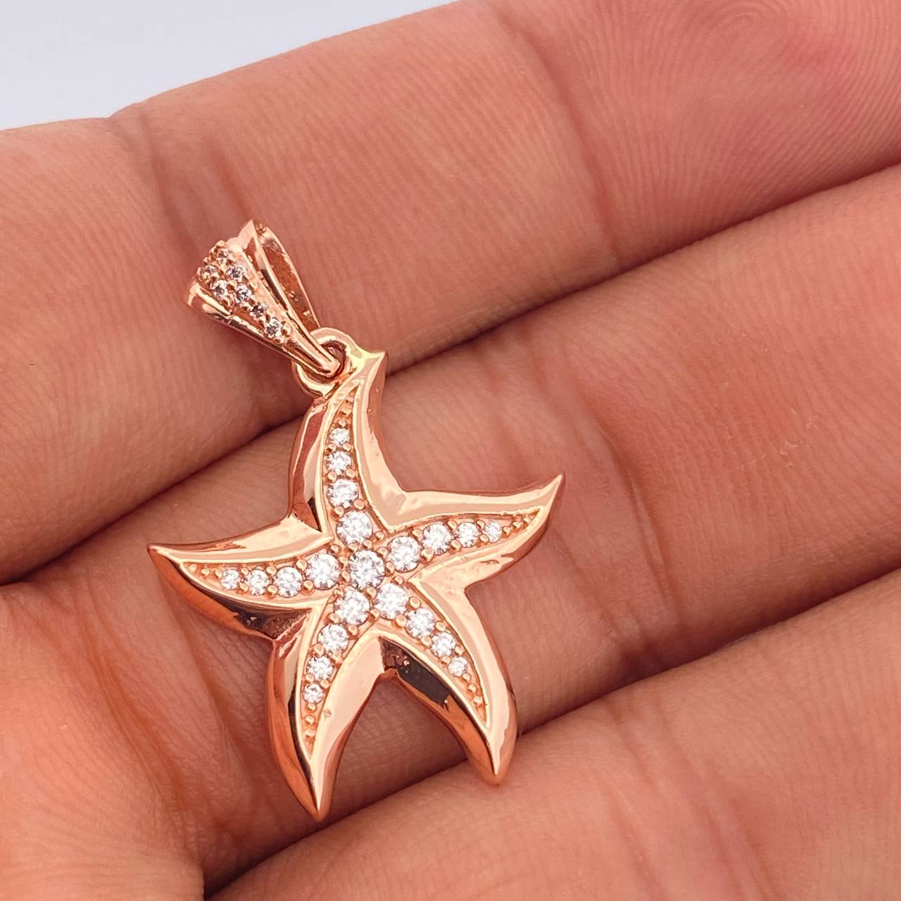 Dije Estrella De Mar 3.4gr / 3.2cm / Oro Rosa 18K &