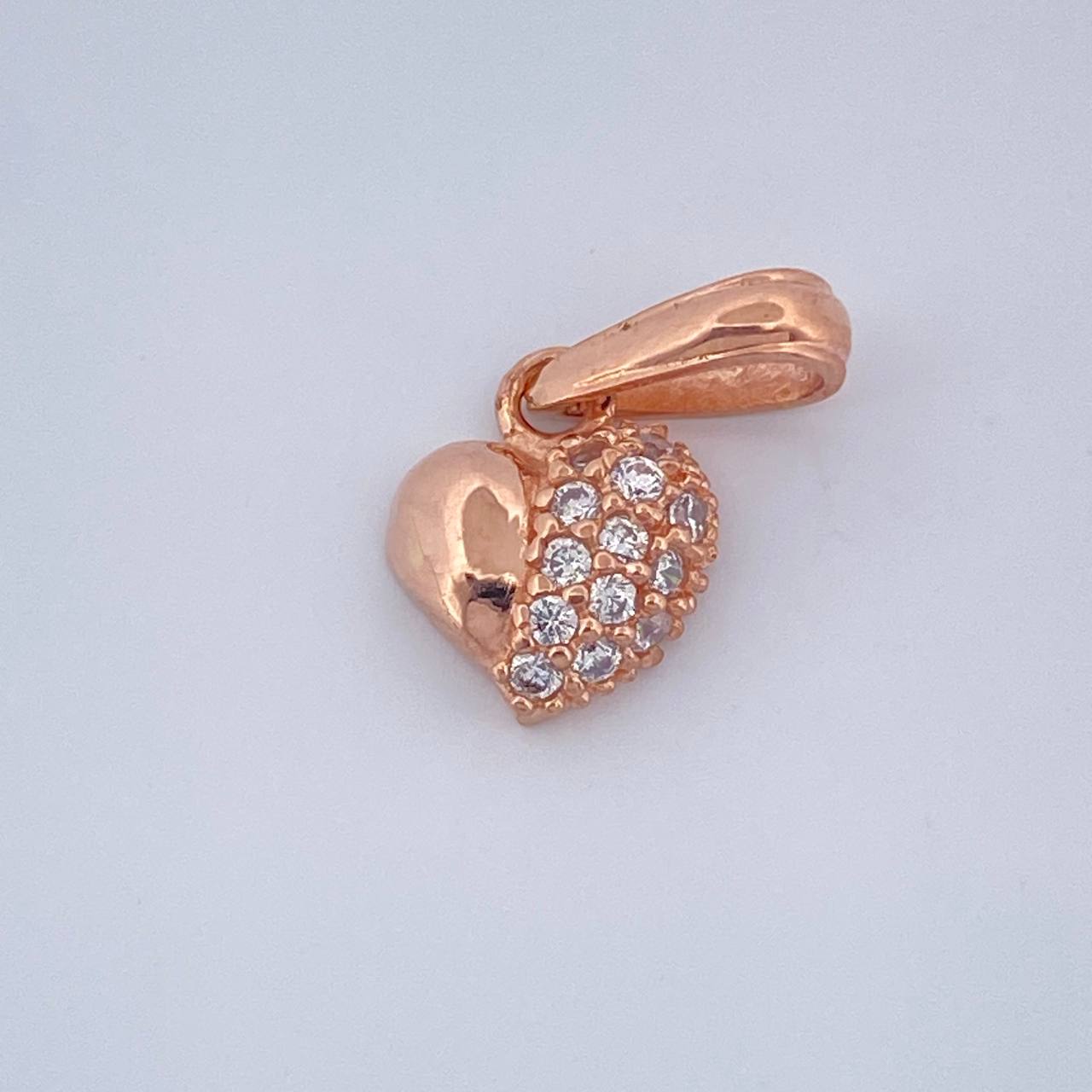 Dije Corazon 0.7gr / 1.5cm / Oro Rosa 18K &