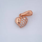 Dije Corazon 0.7gr / 1.5cm / Oro Rosa 18K &