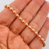 Pulso Militar 6.65gr / 20.4cm / 4mm Oro Rosa +3 18K &