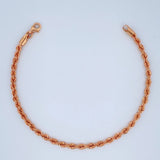 Pulso Lazo 2.85gr / 19cm / 3mm Oro Rosa +3 18K &