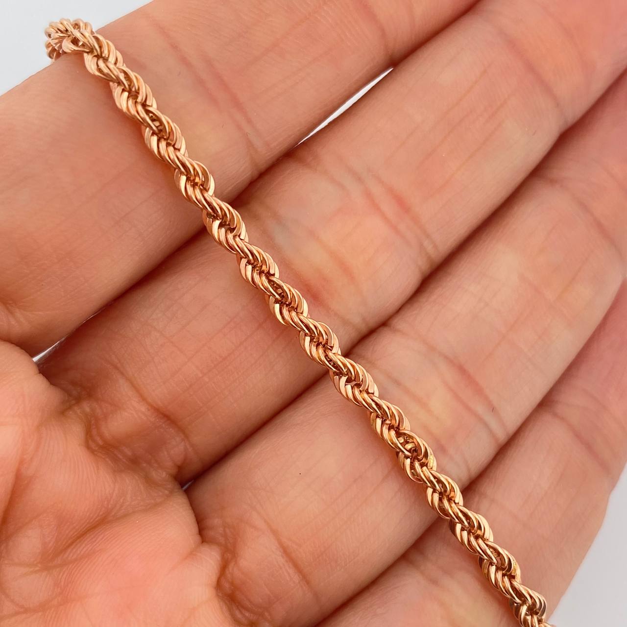 Pulso Lazo 2.85gr / 19cm / 3mm Oro Rosa +3 18K &