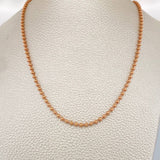 Cadena Militar 13gr / 60.3cm / 2mm Oro Rosa +3 18K &