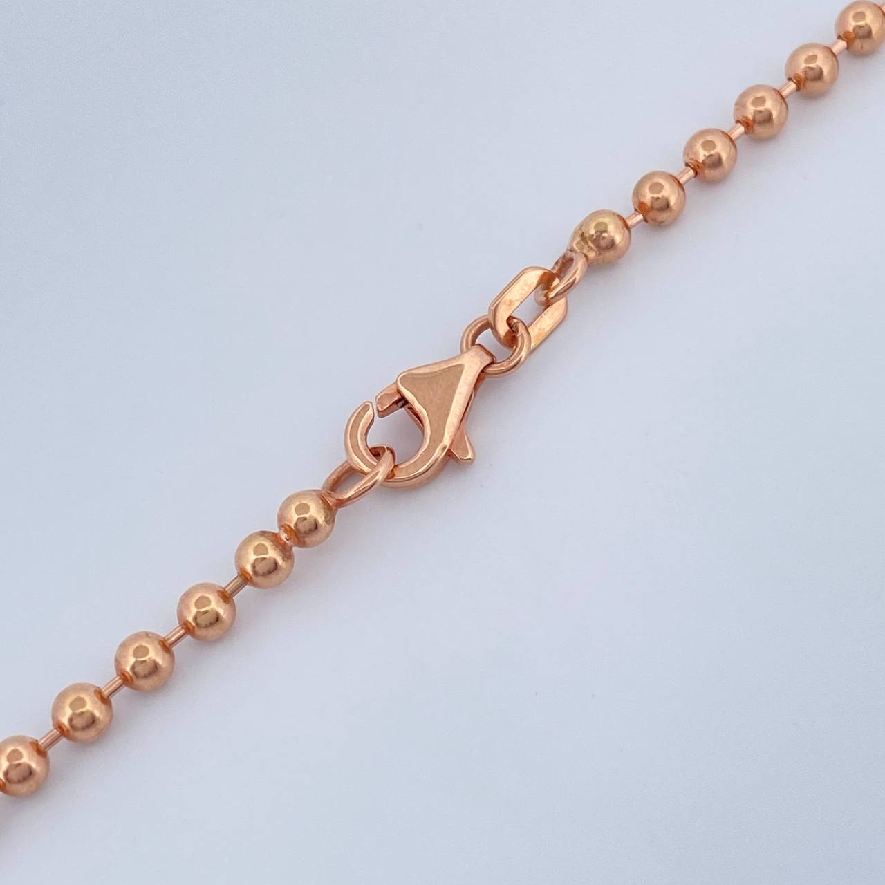 Cadena Militar 13gr / 60.3cm / 2mm Oro Rosa +3 18K &
