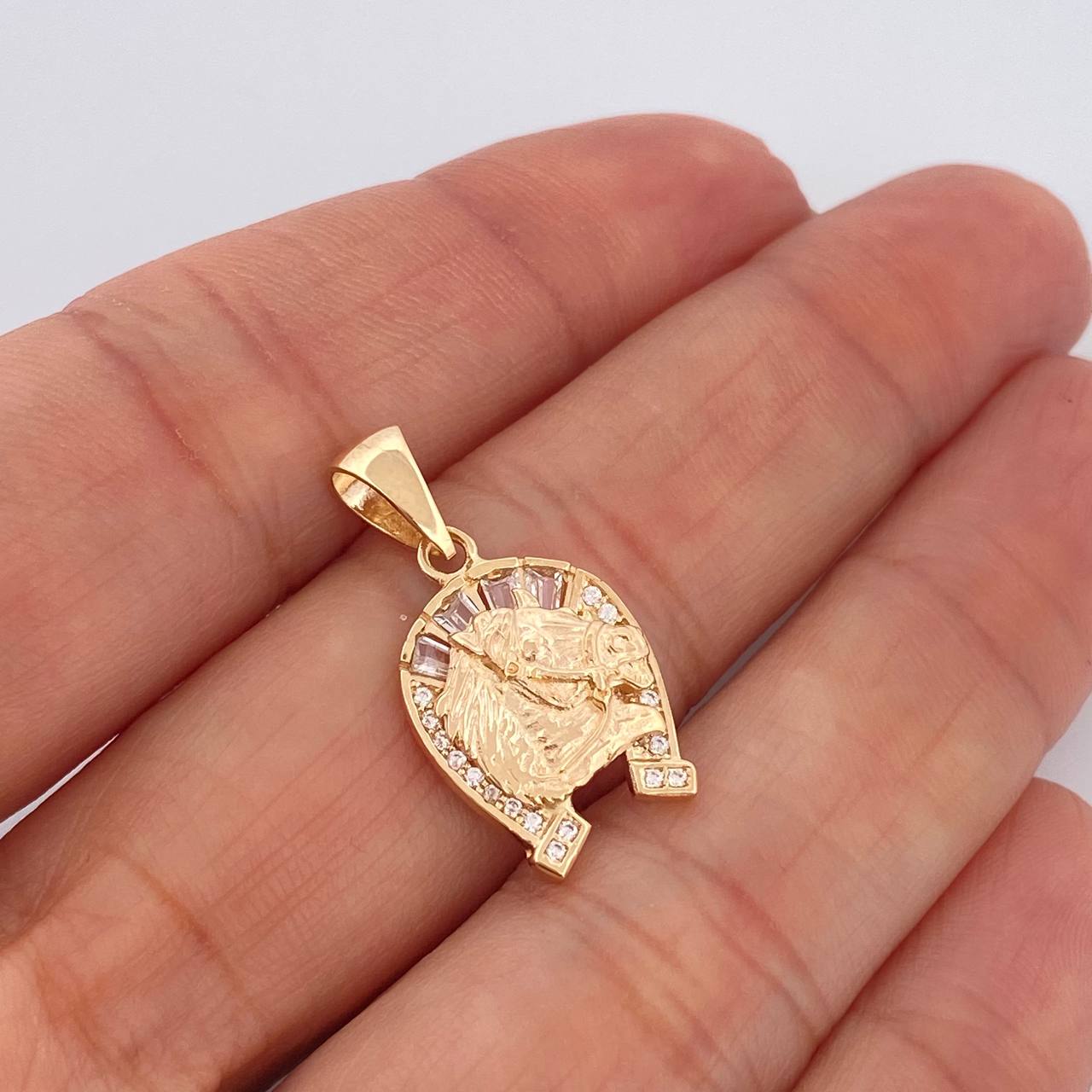 Dije Herradura Caballo 2.35gr / 2.3cm / Oro Amarillo 18K +