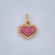 Dije Corazón Cojín 1.6gr / 1.7cm / Oro Amarillo 18K &