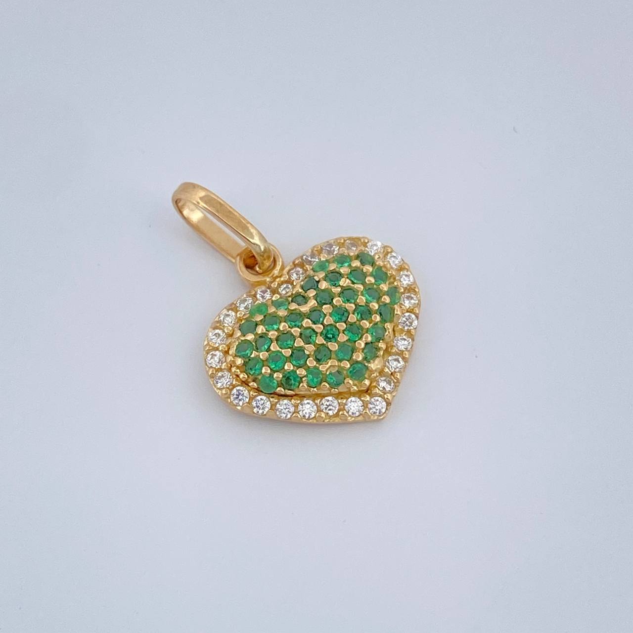 Dije Corazón Cojín 1.5gr / 1.8cm / Oro Amarillo 18K &