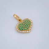Dije Corazón Cojín 1.5gr / 1.8cm / Oro Amarillo 18K &