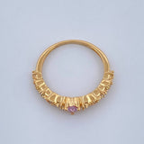 Anillo Churumbela Ojos Corazon 1.8gr / T5 3/4 / Oro Amarillo 18K &