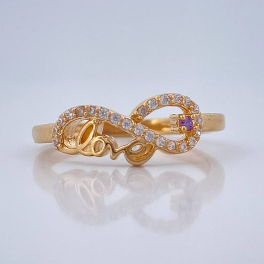 Anillo Infinito 2.35gr / T7 1/2 / Oro Amarillo 18K &