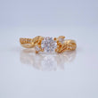 Anillo Churumbela Hojas 2.5gr / T6 1/2 / Oro Amarillo 18K &