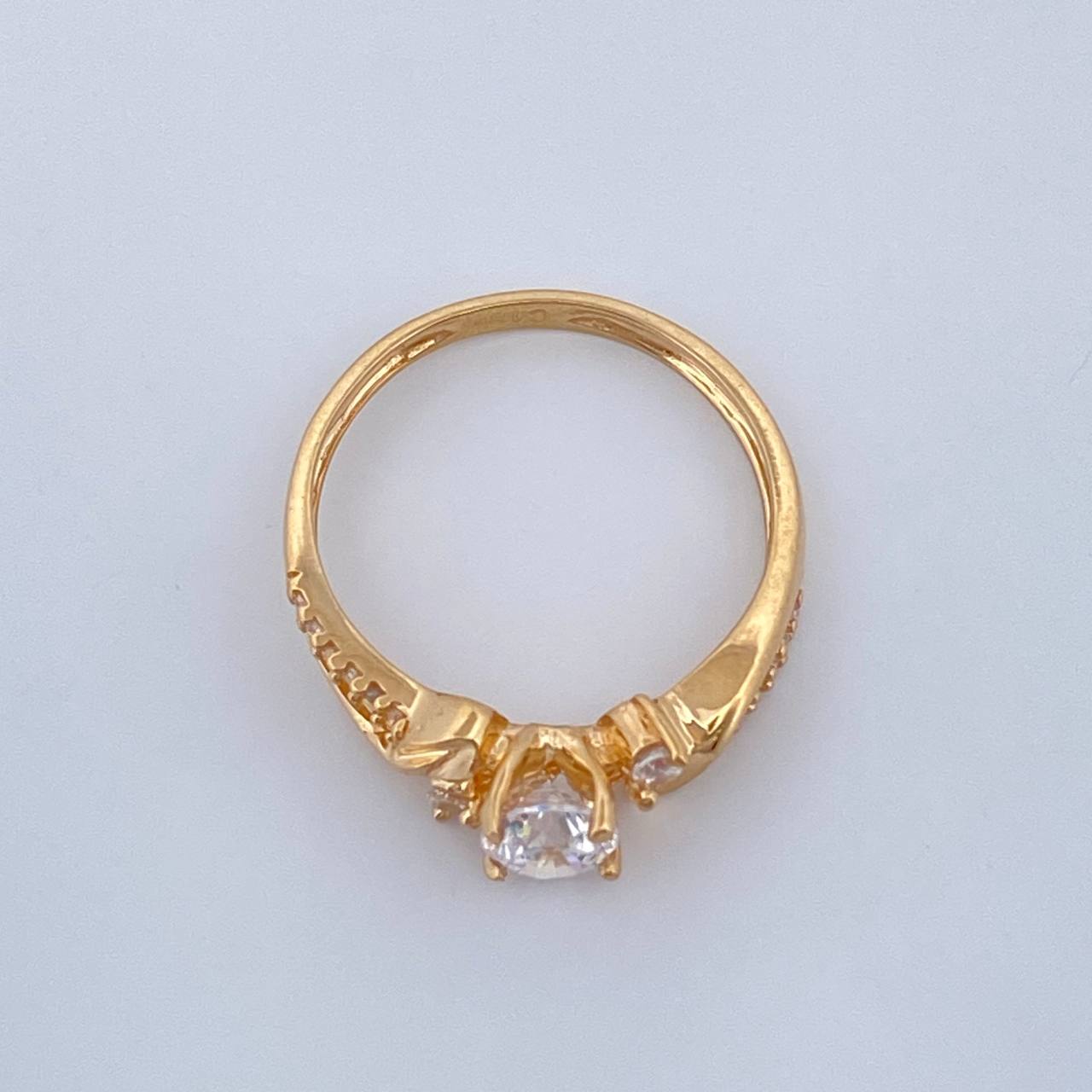 Anillo Churumbela Hojas 2.5gr / T6 1/2 / Oro Amarillo 18K &