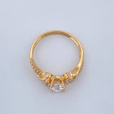 Anillo Churumbela Hojas 2.5gr / T6 1/2 / Oro Amarillo 18K &