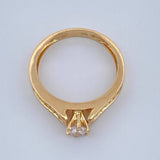 Anillo Solitario 3.3gr / T6 / Oro Amarillo 18K &