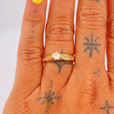 Anillo Solitario 3.3gr / T6 / Oro Amarillo 18K &