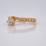 Anillo Churumbela Linea Invertida 1.7gr / T6 1/2 / Oro Amarillo 18K &
