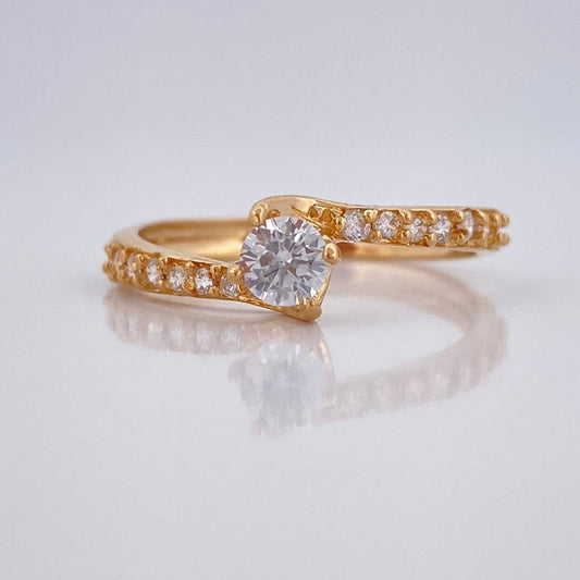 Anillo Churumbela Linea Invertida 1.7gr / T6 1/2 / Oro Amarillo 18K &