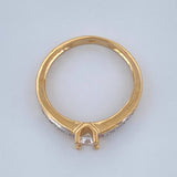 Anillo Churumbela 2.95gr / T7 / Oro Amarillo Oro Blanco  18K &