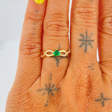 Anillo Infinito Corazon 1.9gr / T6 3/4 / Oro Amarillo 18K &