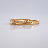 Anillo Solitario Linea Invertida 1.5gr / T6 3/4 / Oro Amarillo 18K &