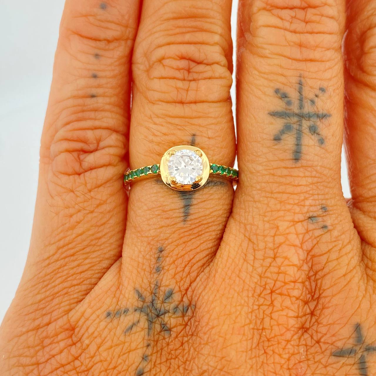 Anillo Churumbela 3.8gr / T7 1/4 / Oro Amarillo 18K &