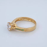 Anillo Solitario 3.35gr / T6 3/4 / Oro Amarillo 18K &