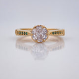 Anillo Solitario 3.35gr / T6 3/4 / Oro Amarillo 18K &