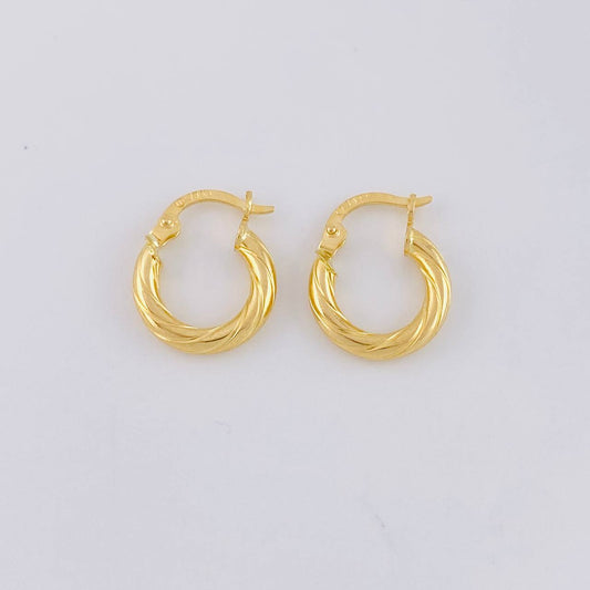 Candongas Arielle 1.25g / 1.5cm Oro Amarillo 18K