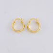 Candongas Lineas Espiral 1.25g / 1.4cm Oro Amarillo 18K