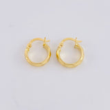 Candongas Lineas Espiral 1.25g / 1.4cm Oro Amarillo 18K