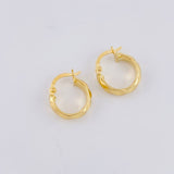 Candongas Lineas Espiral 1.25g / 1.4cm Oro Amarillo 18K