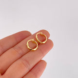 Candongas Lineas Espiral 1.25g / 1.4cm Oro Amarillo 18K