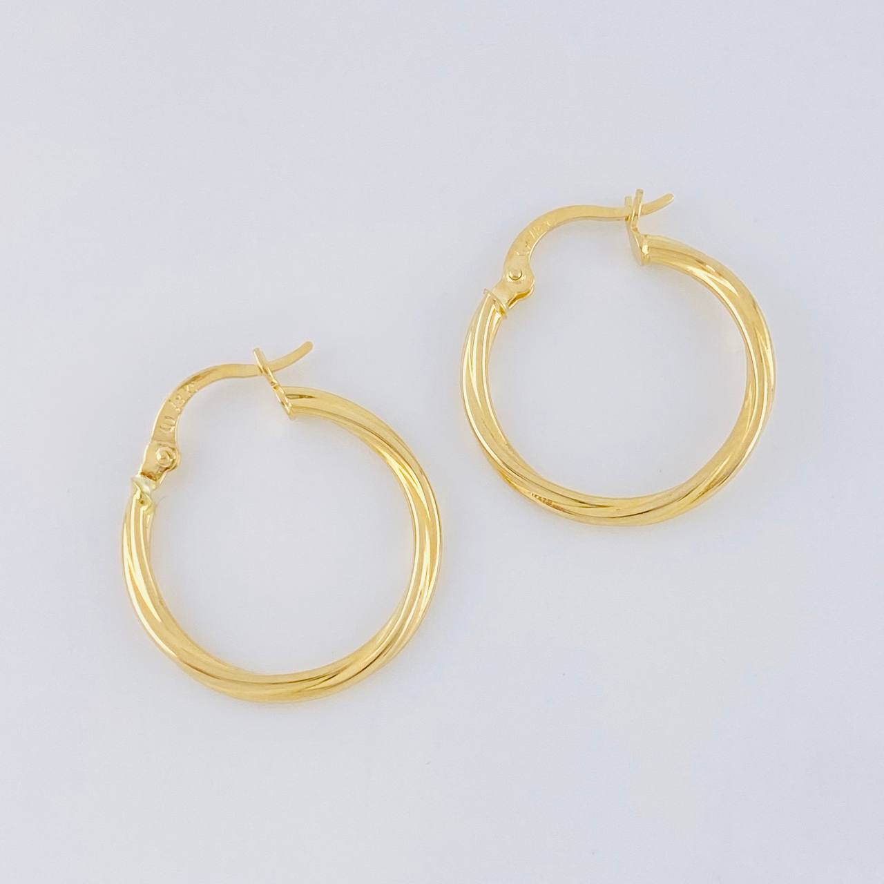 Candongas Espiral 1.2g / 2.2cm Oro Amarillo 18K