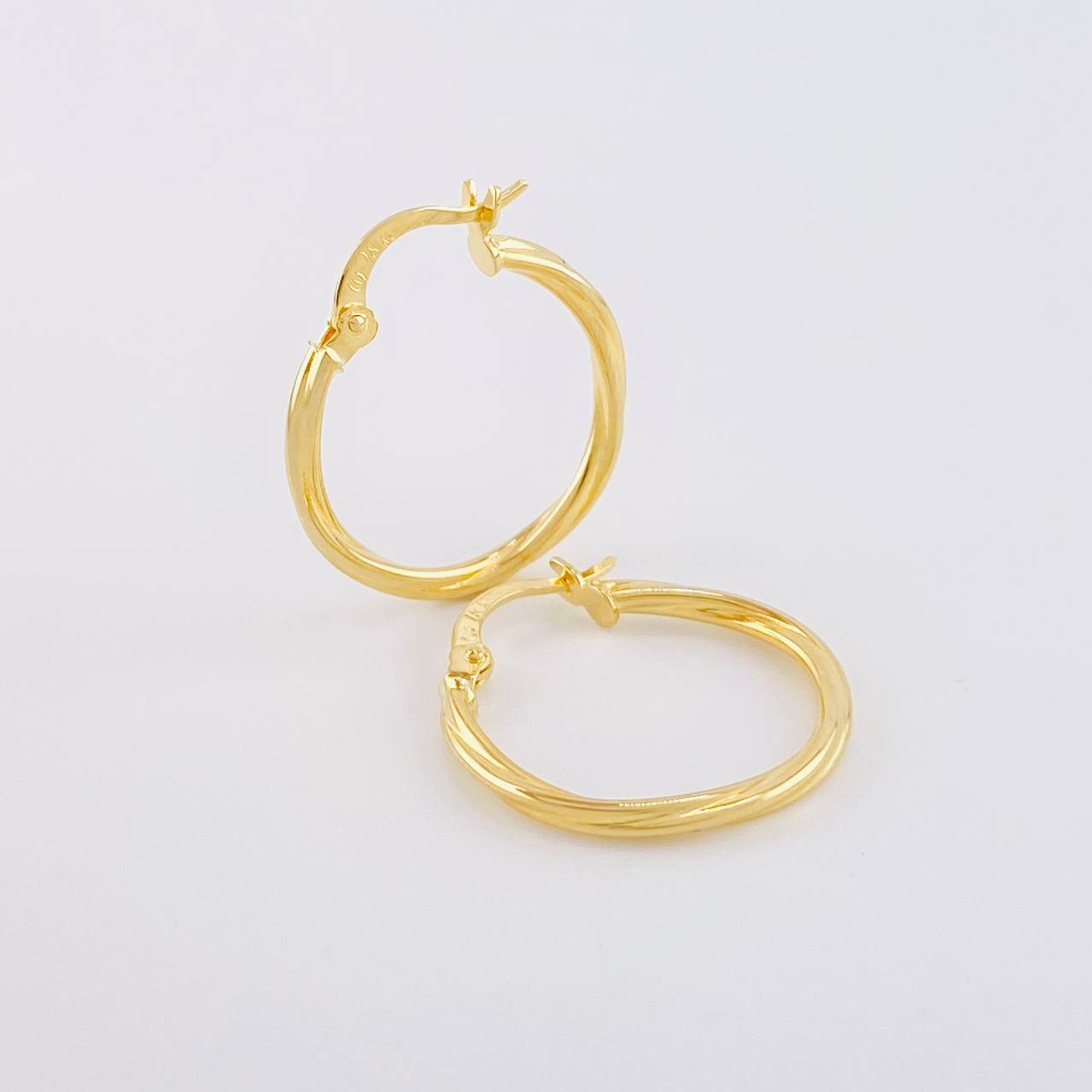 Candongas Espiral 1.3g / 2.3cm Oro Amarillo 18K