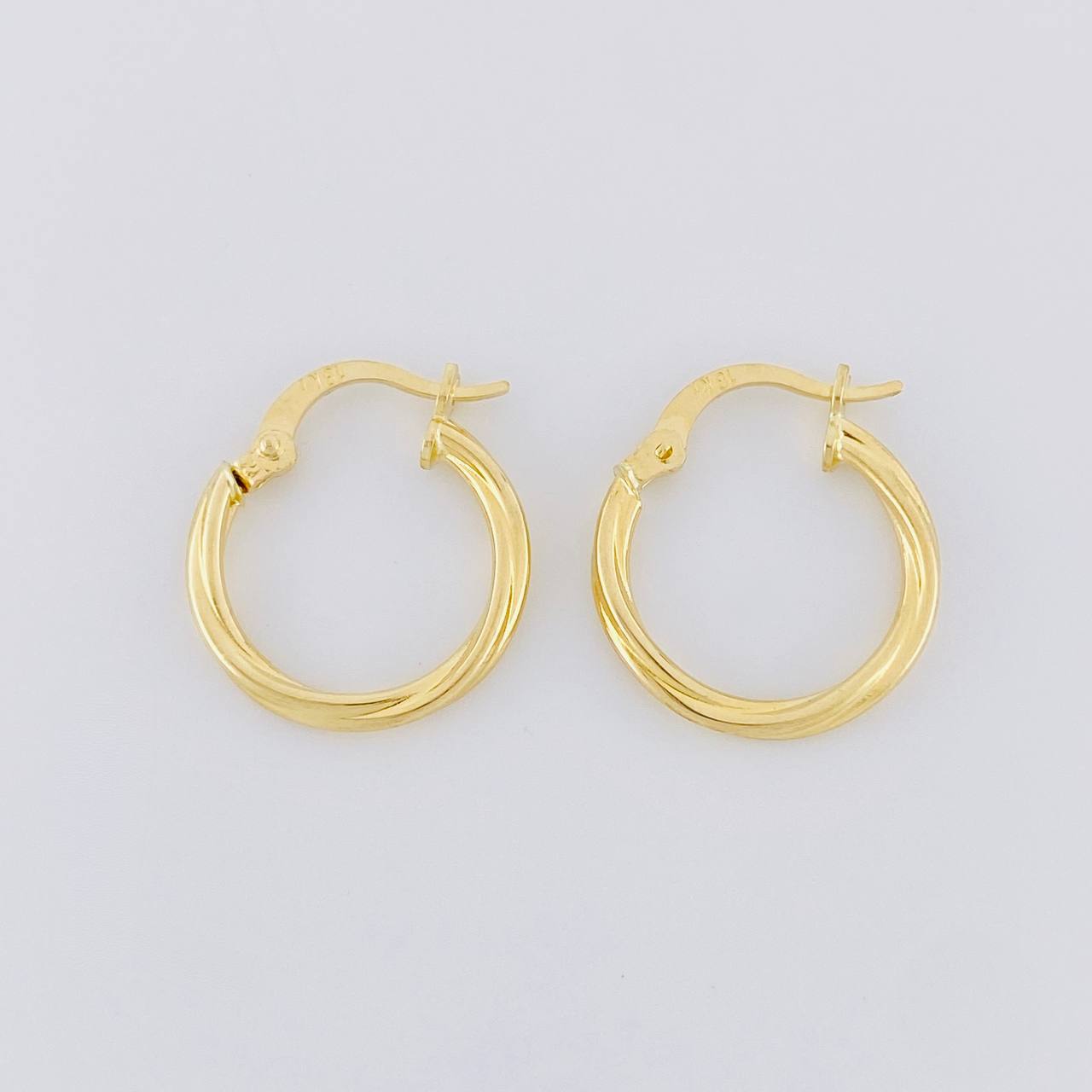 Candongas Espiral 1.2g / 1.8cm Oro Amarillo 18K