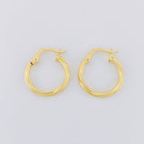 Candongas Espiral 1.2g / 1.8cm Oro Amarillo 18K