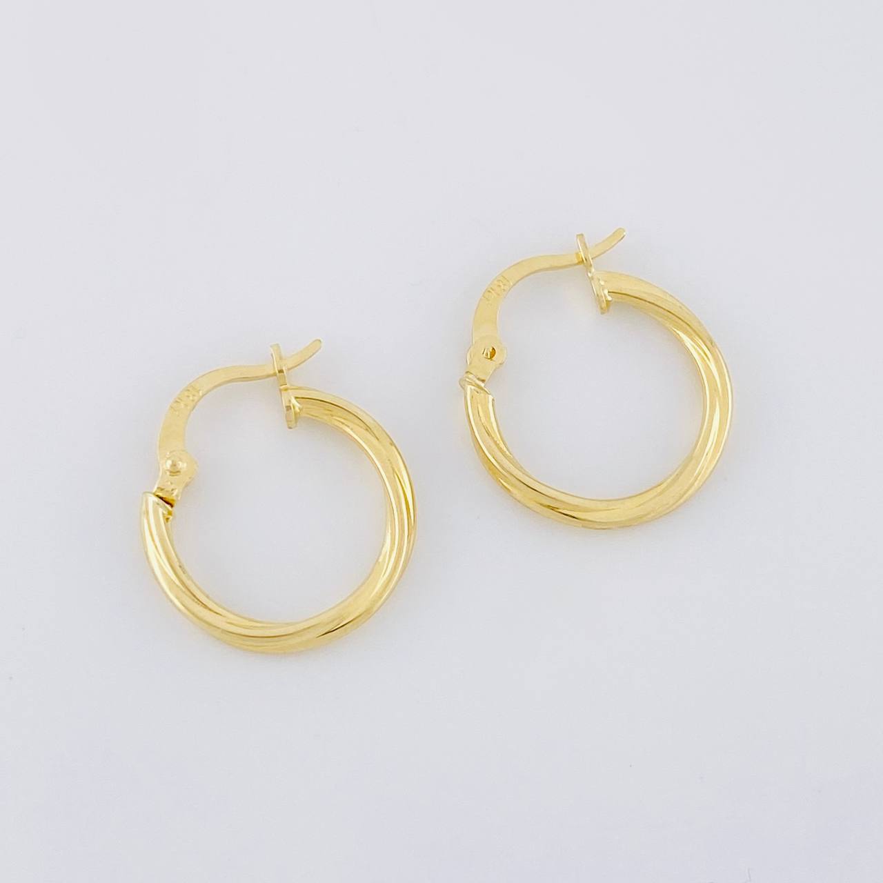 Candongas Espiral 1.2g / 1.8cm Oro Amarillo 18K