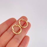Candongas Espiral 1.2g / 1.8cm Oro Amarillo 18K