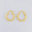 Candongas Espiral 1.2g / 1.6cm Oro Amarillo 18K